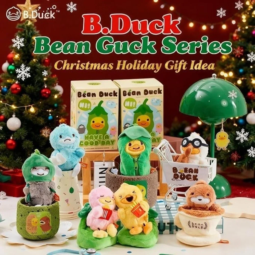 B.Duck Bean Duck Blind Box Plush Keychain Cute Duck Collectible Toy BB24